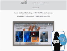Tablet Screenshot of mybizonlineservices.com